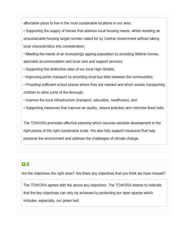 4. Consultation response Q3