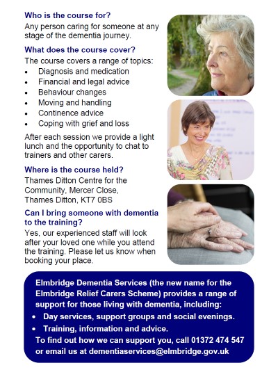 Dementia carer training course flyer p2 LR