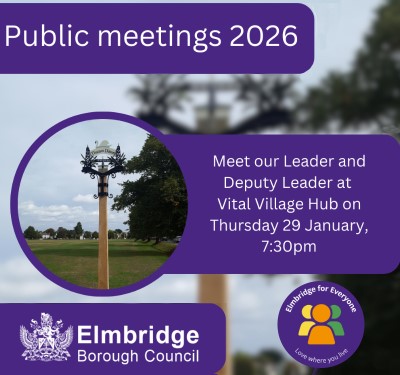 Elmbridge Council Public Meetings - Jan. 2026
