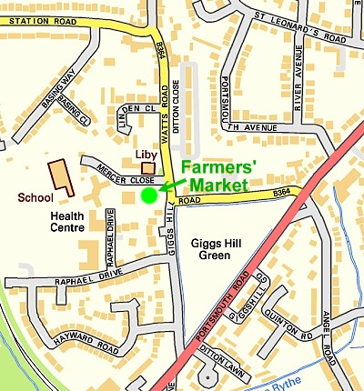 Farmers Market location map