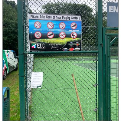 Giggs Hill Field resurfaced tennis court 3 LR