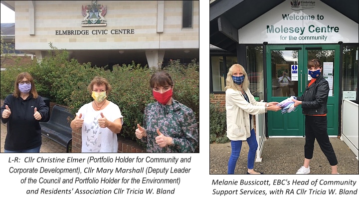 Reusable facemasks at Civic Molesey Centres