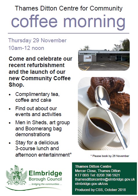 TD Community Centre coffee morning